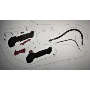 Gash�ndtag komplet med gaskabel og koblingskabel