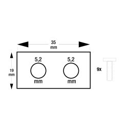 KNIV F. HUSQ. 522 85 16-02  9 STK INCL. SKRUER