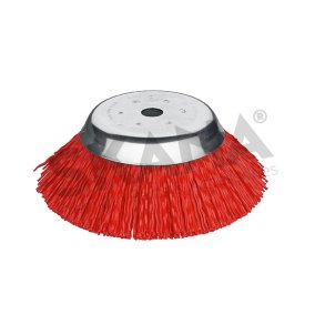 KONISK UKRUDTSB�RSTE NYLON UDV. � 180 MM HUL � 25,4 MM   SN�RE � 1,6 MM