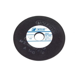 SLIBESKIVE 123X3X22  SORT  BL�D   