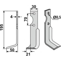 FRSERKNIV H AGRIA   195 x 48 MM