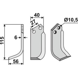 FRSERKNIV V  B.C.S.   115 x 6 x 40 mm 