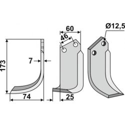 FRSERKNIV H.   B.C.S.   173 x 7 x 60 MM
