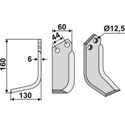 FRSERKNIV V   CARRARO SPA.   160 x 6 x 60 mm