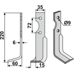 FRSERKNIV H.   CASORZO   220 x 6 x 35 mm