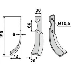 FRSERKNIV V   FERRARI  190 x 6 x 30 mm