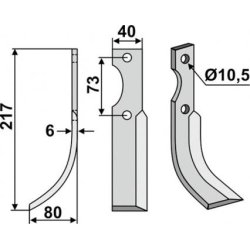 FRSERKNIV V  FERRARI.  217 x 6 x 40 mm