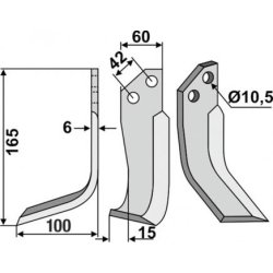 FRSERKNIV V   GOLDONI  165 x 6 x 60 mm