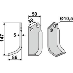 FRSERKNIV V  GOLDONI  147 x 5 x 50 mm