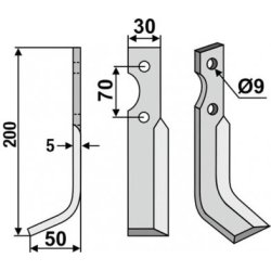 FRSERKNIV V GUTBROD. 200 x 50 mm