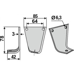 FRSERKNIV H GUTBROD. 78 x 3 x 83 mm