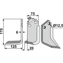 FRSERKNIV H HOLDER. 170 x 125 mm