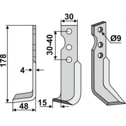 FRSERKNIV H SOLO. 178 x 4 x 30 mm