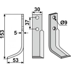 FRSERKNIV V NIBBI. 153 x 5 x 30 mm