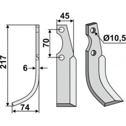 FRSERKNIV V. S.E.P. 217 x 6 x 45 mm