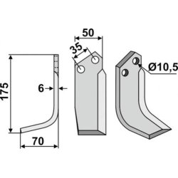 FRSERKNIV V. S.E.P. 175 x 6 x 50 mm