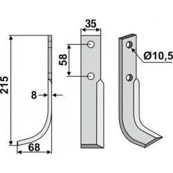 FRSERKNIV V.   BERTOLINI    215 x 8 x 30 mm