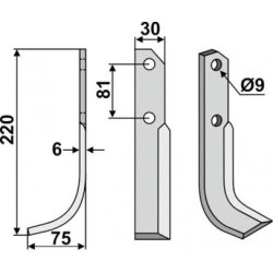 FRSERKNIV V   BERTOLINI   220 x 6 x 30 mm