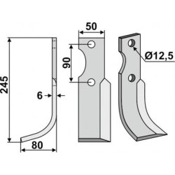 FRSERKNIV H  BERTOLINI    245 x 6 x 50 mm