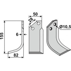 FRSERKNIV V.   BERTOLINI   155 x 6 x 50 mm