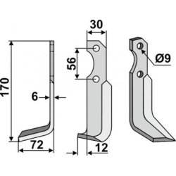 FRSERKNIV H   BERTOLINI  170 x 6 x 30 mm