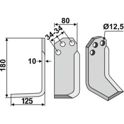 FRSERKNIV V   CARRARO SPA.   180 x 10 x 80 mm