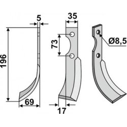FRSERKNIV V   EUROSYSTEMS   196 x 5 x 35 mm