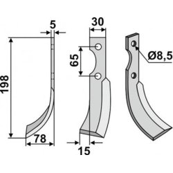 FRSERKNIV H  EUROSYSTEMS  198 x 5 x 30 mm
