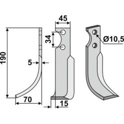 FRSERKNIV V   FORT  190 x 5 x 45 mm