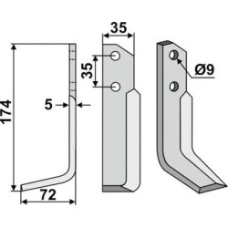 FRSERKNIV H NIBBI. 174 x 5 x 35 mm