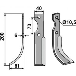 FRSERKNIV H   EUROSYSTEMS  205 x 6 x 40 mm