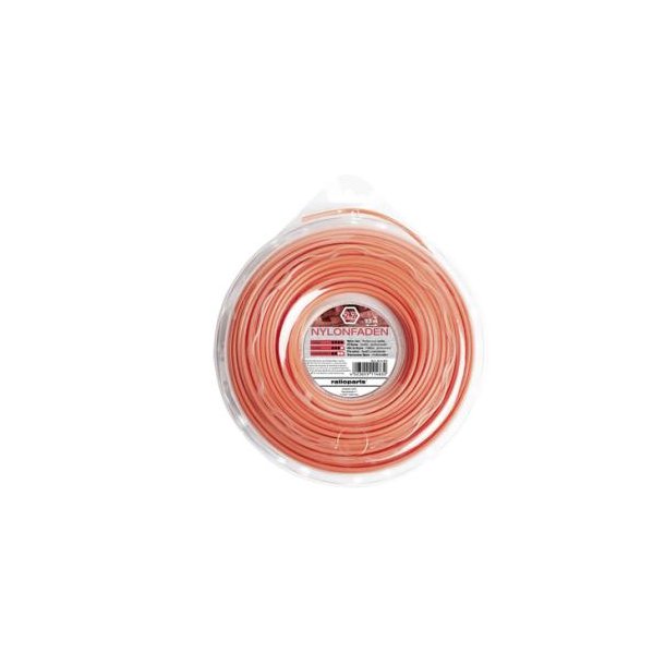 NYLON TRIMMERSNRE 2,7 MM  6 KANTET   33M