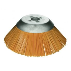 KONISK UKRUDTSB�RSTE NYLON UDV. � 230 MM HUL � 25,4 MM SN�RE � 2,5 MM   