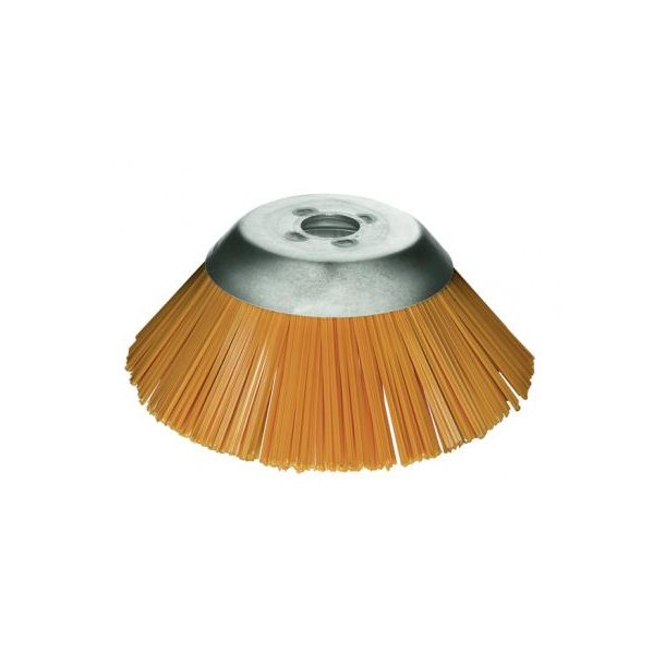 KONISK UKRUDTSBRSTE NYLON UDV.  230 MM HUL  25,4 MM SNRE  2,5 MM   