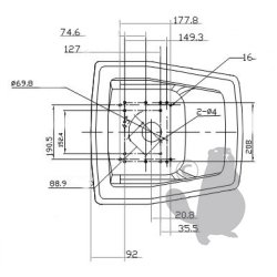 S�DE FOR HAVETRAKTOR  H�J MODEL (350 MM)  FARVE: SORT   