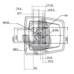SDE FOR HAVETRAKTOR    MELLEM HJ MODEL  (273 MM)