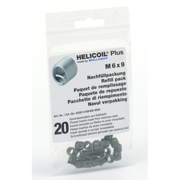 HELICOIL M6 x 1,0 x 12 PS=20STK.
