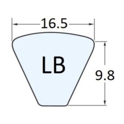 KILEREM LB38 16,5 x 990  UDV.